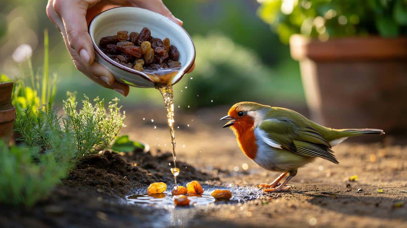 Giet dit ene keukeningrediënt op je aarde — roodborstjes zullen erop afkomen